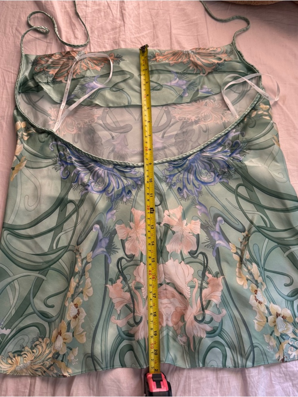 Camilla bias halter top in beautiful teal - Picture 10 of 10